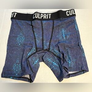 Culprit Women’s Boxers Stingray Pattern Blue XS New Sealed